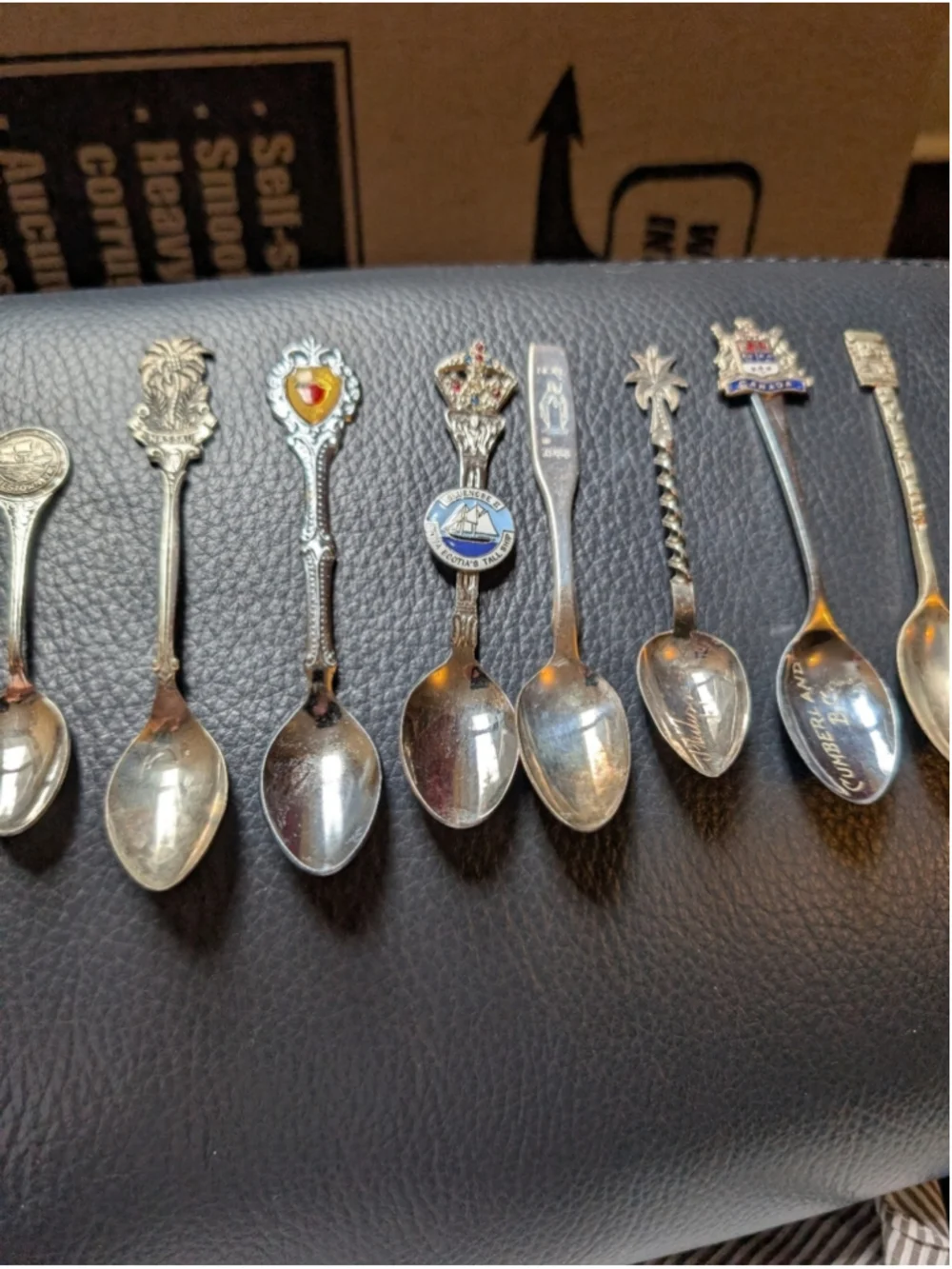 Vintage Souvenir Spoon Lot of 13 - Includes Rolex Bucherer & Disney Collectibles